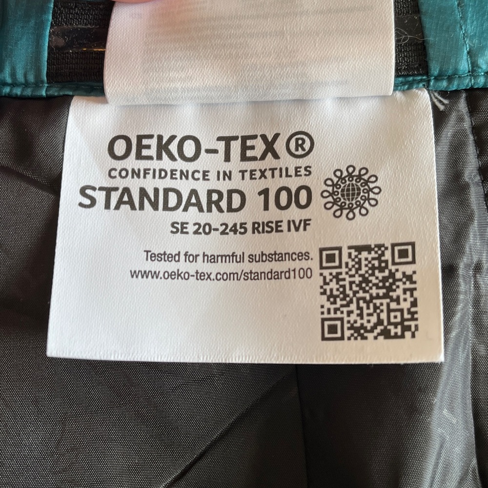 Skhoop Kari Mini Skirt Quilted Womens XS Black Teal Side Zip Pockets Scandi Girl - Picture 16 of 16